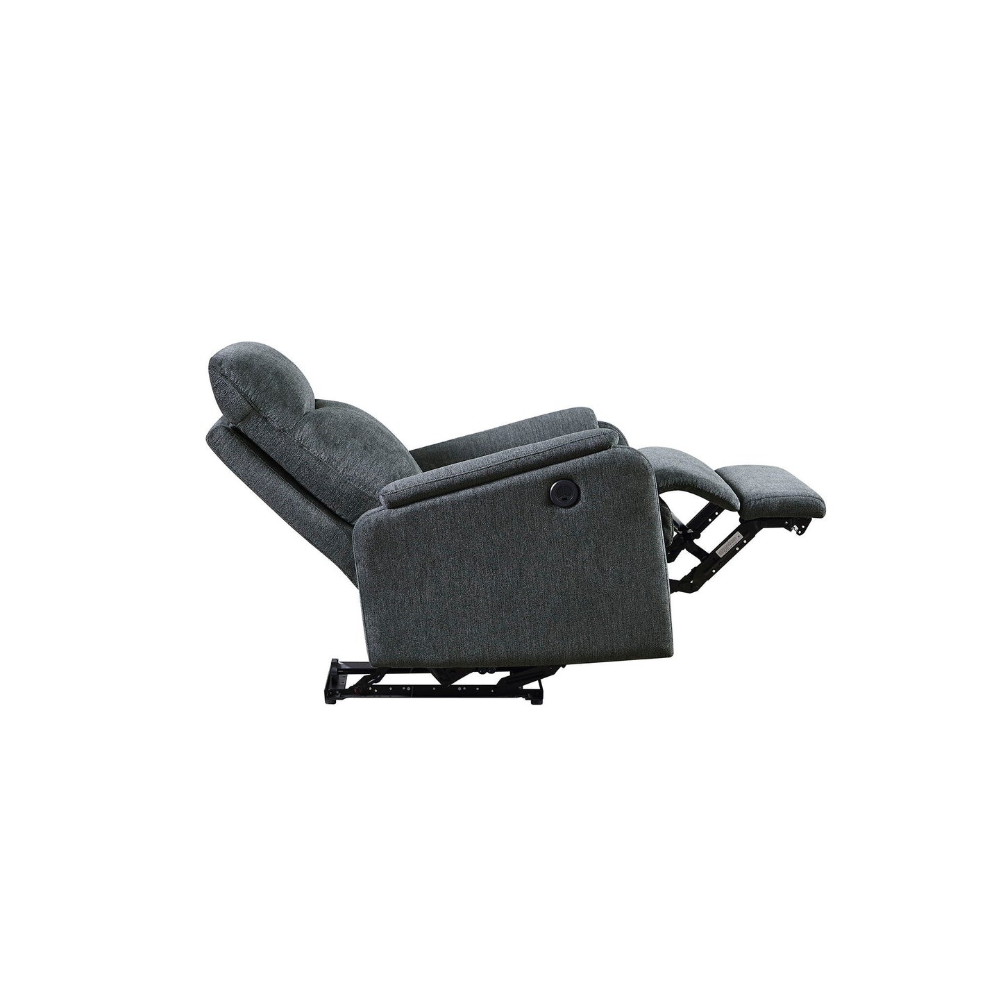 Recliner Chair With Power Function Easy Control Big Stocks, Recliner Single Chair - Dark Gray