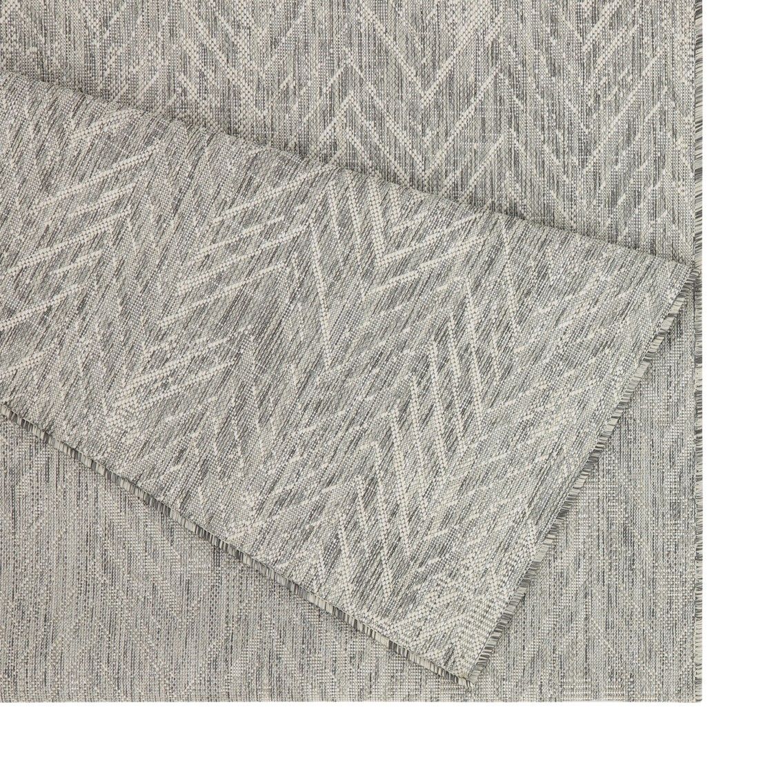 Sunshine - 7'10" X 10'3" Indoor, Outdoor Area Rug Polypropylene - Silver