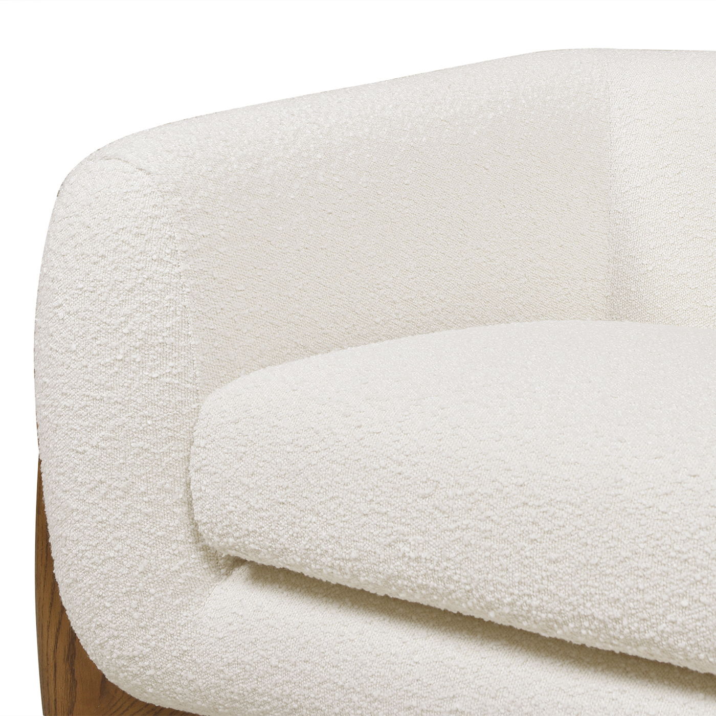 Alpine - Sherpa Arm Chair - Ivory White