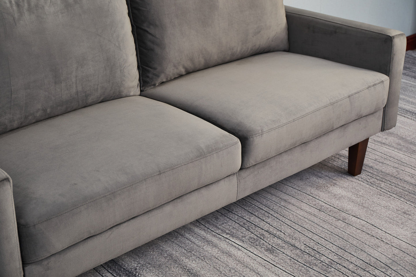 Plush Comfort Loveseat - Gray
