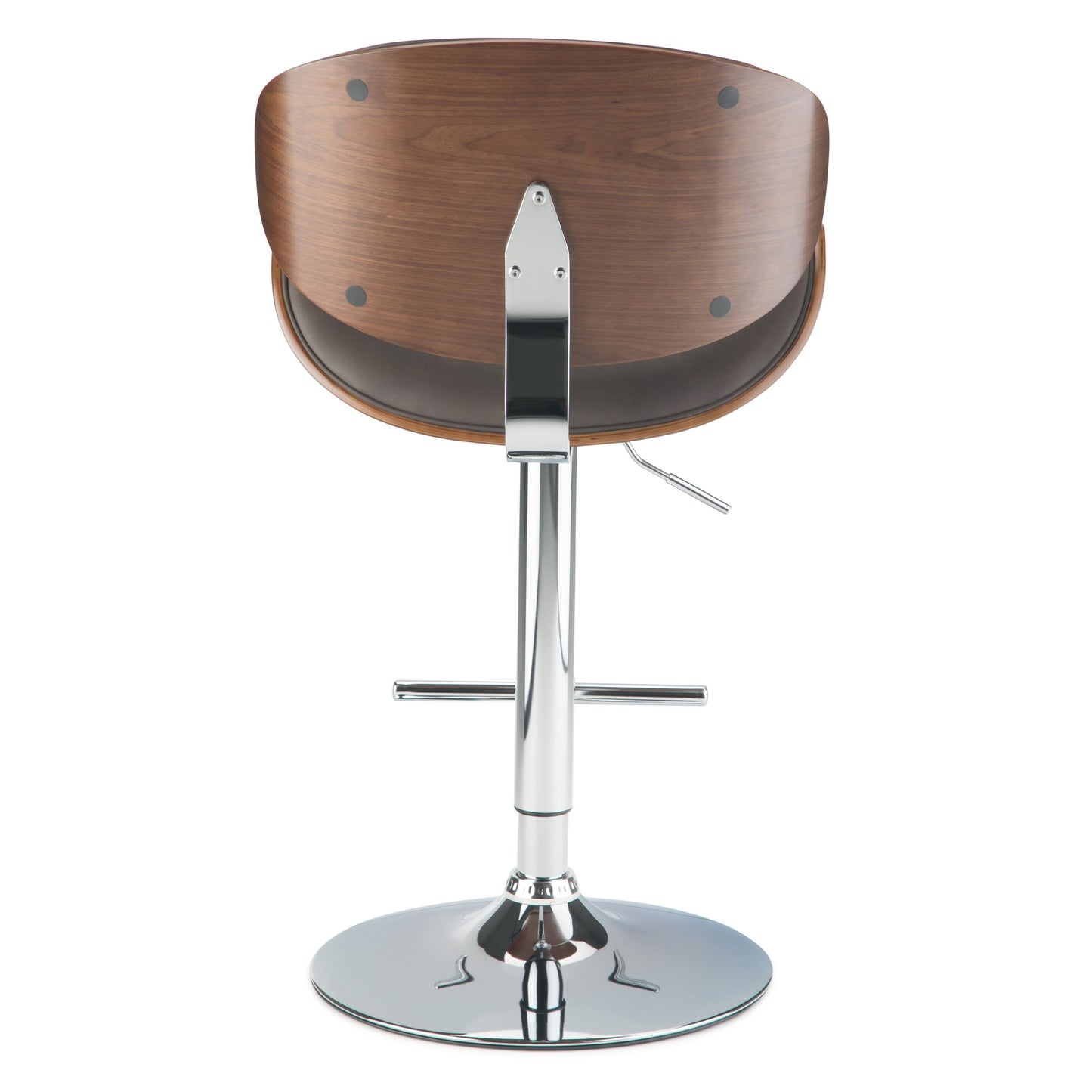 Marana - Bentwood Adjustable Swivel Bar Stool - Distressed Brown