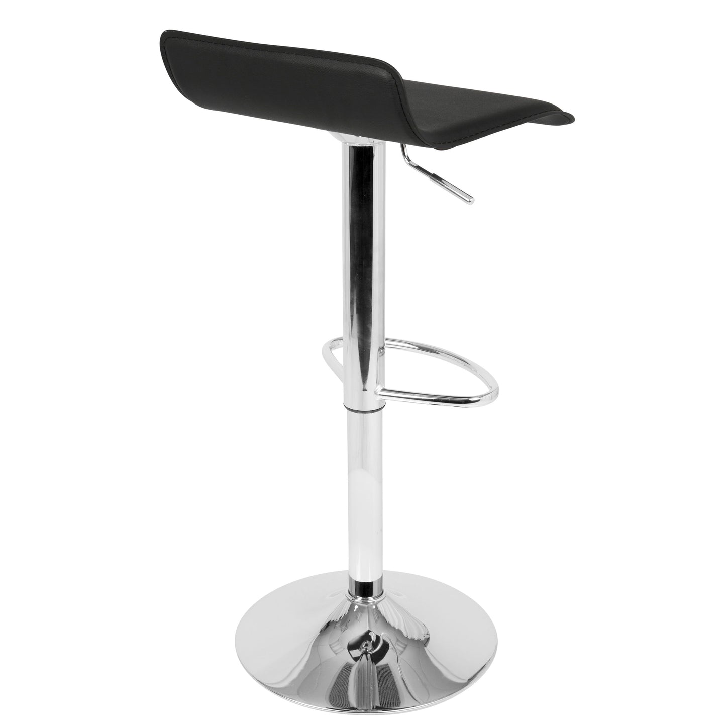 Ale - Contemporary Adjustable Barstool (Set of 2) - Black