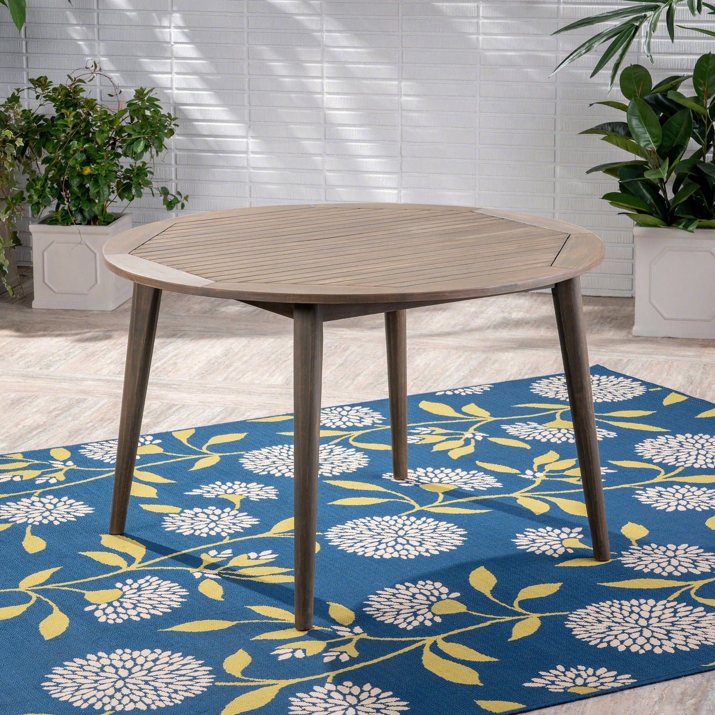 Stamford - Outdoor Dining Table Modern Design - Gray