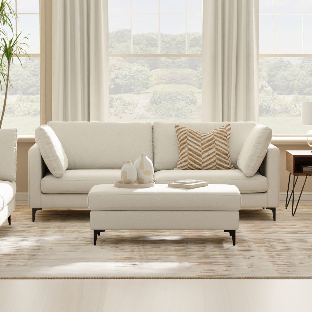 Ava - Mid Century Sofa - Cream