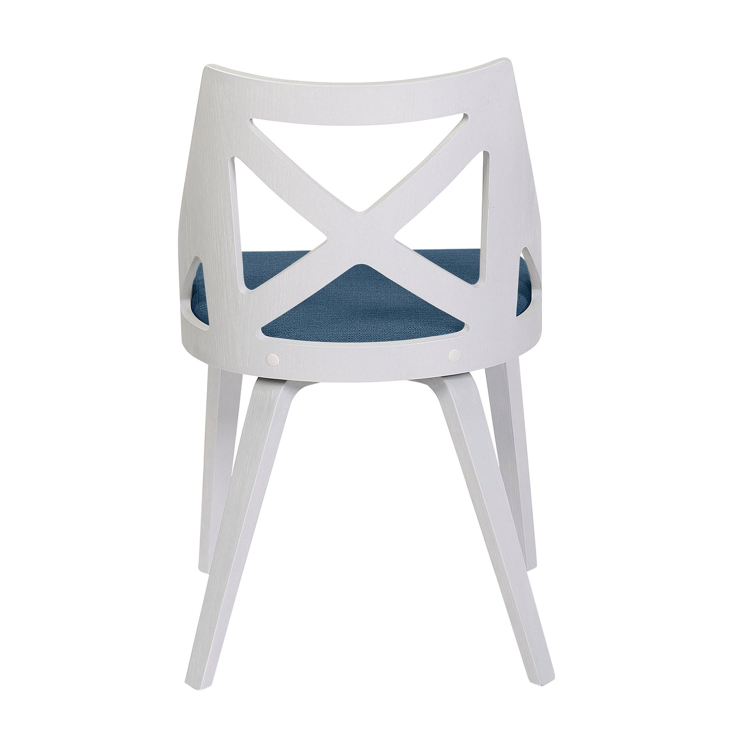 Charlotte - Farmhouse Chair (Set of 2) - White / Blue