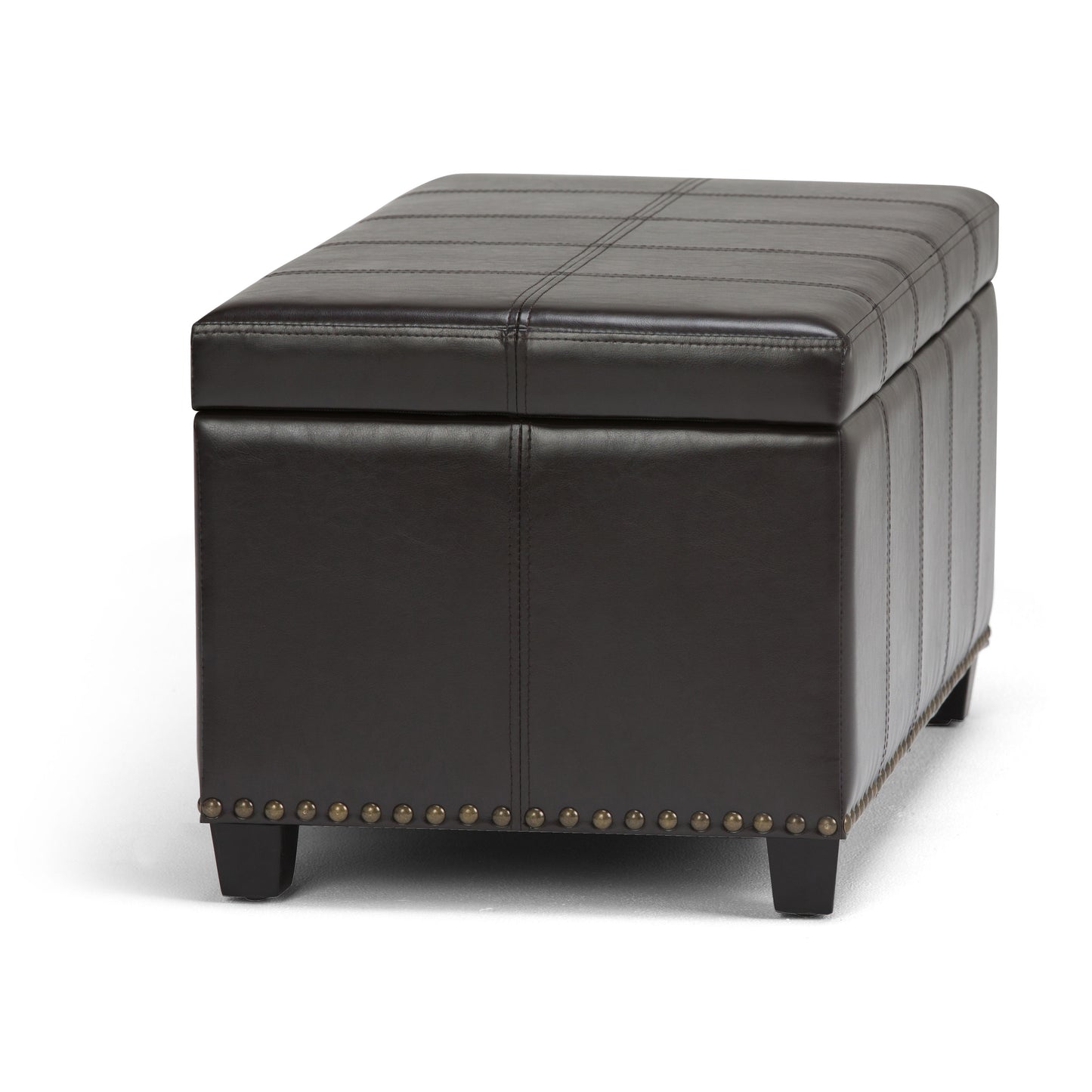 Amelia - Storage Ottoman Bench - Tanners Brown