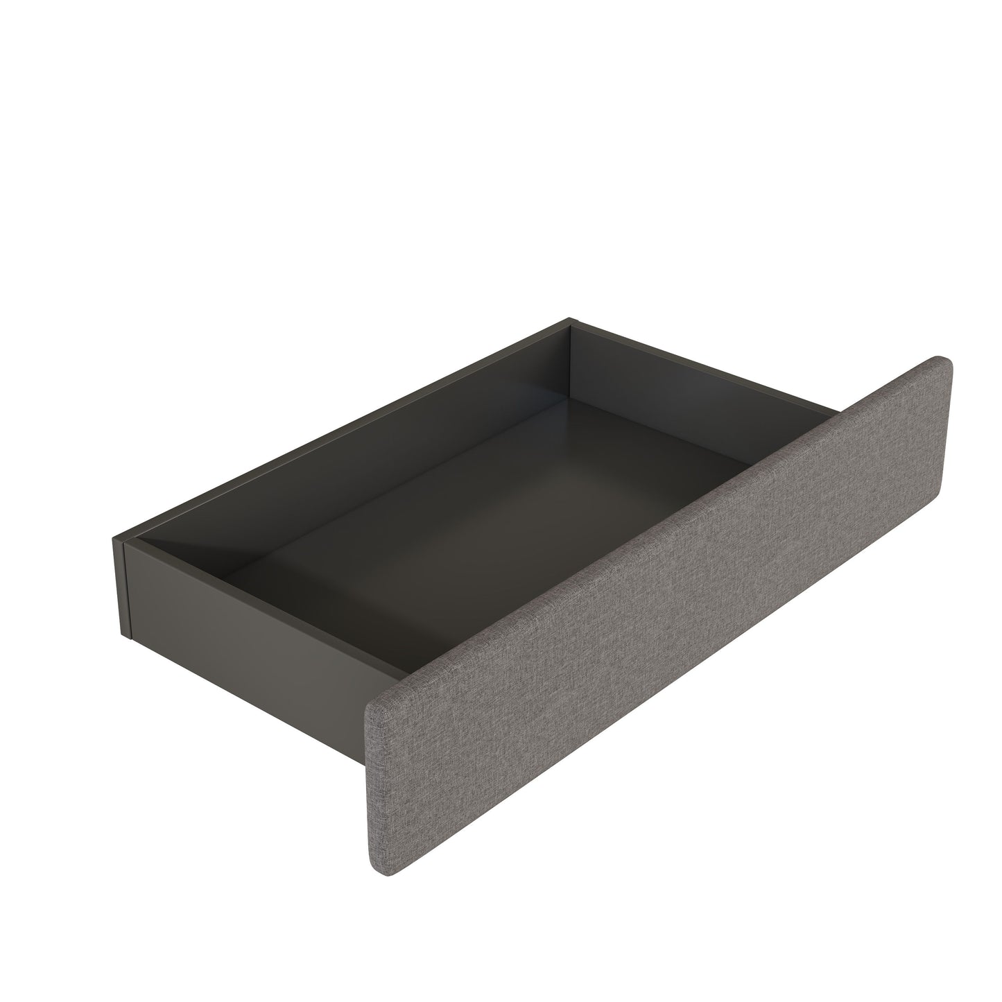 Queen Size Upholstered Platform Bed With 2 Drawers And 2 Sets Of USB Ports On Each Side - Gray