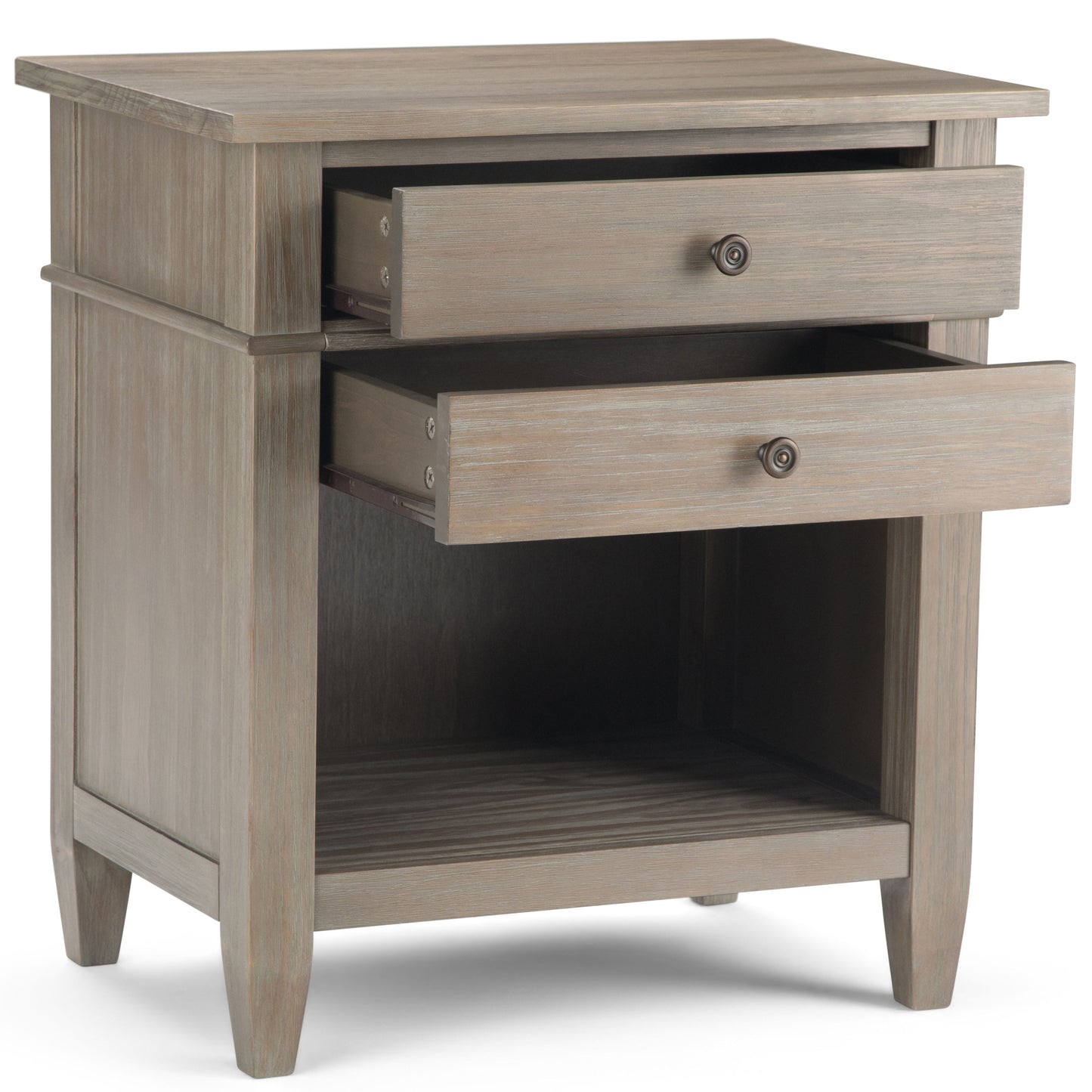 Carlton - Bedside Table - Distressed Gray