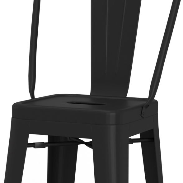 Fletcher - Metal Bar Stool (Set of 2) - Black