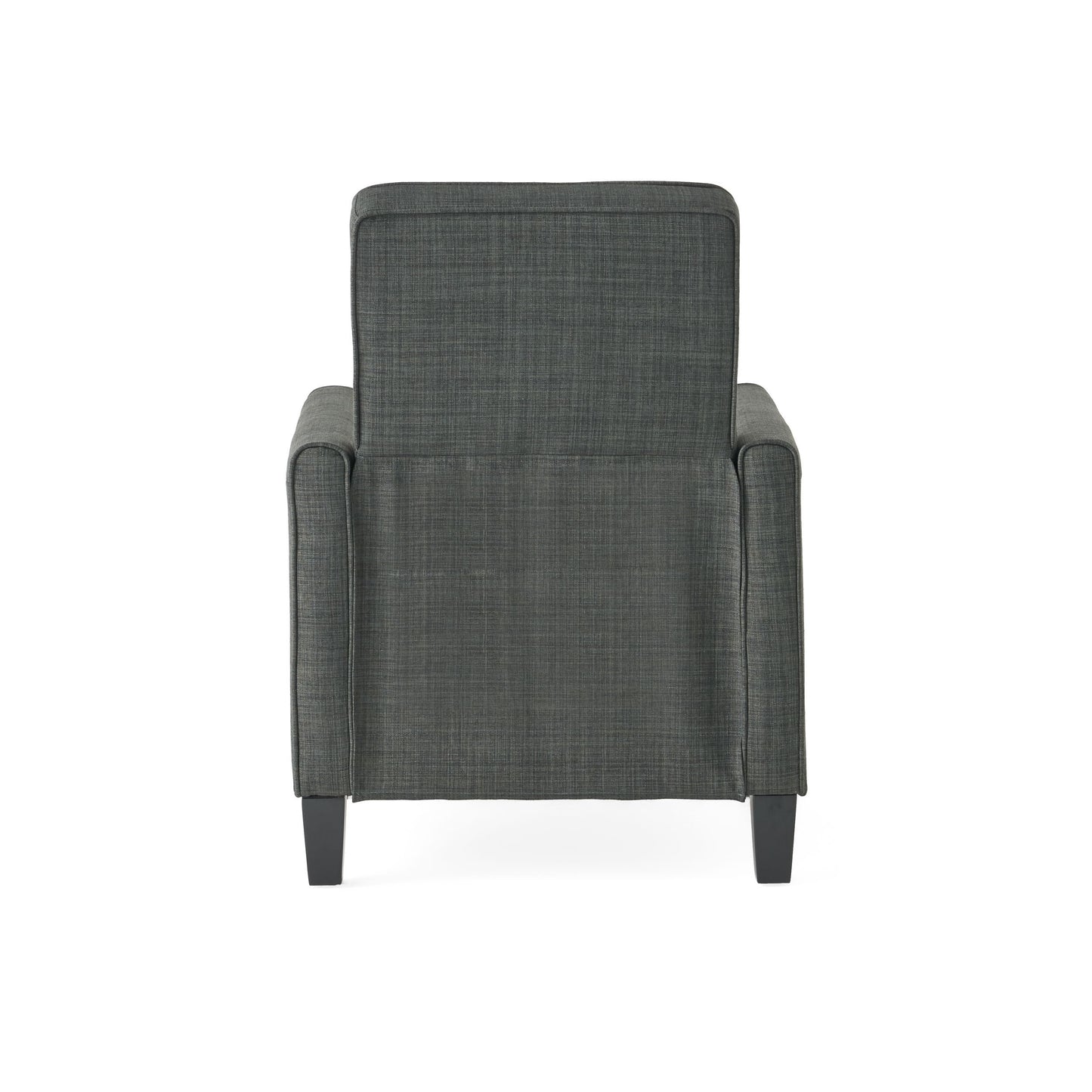 Linen Push Back Chair For Elegant Home - Dark Gray