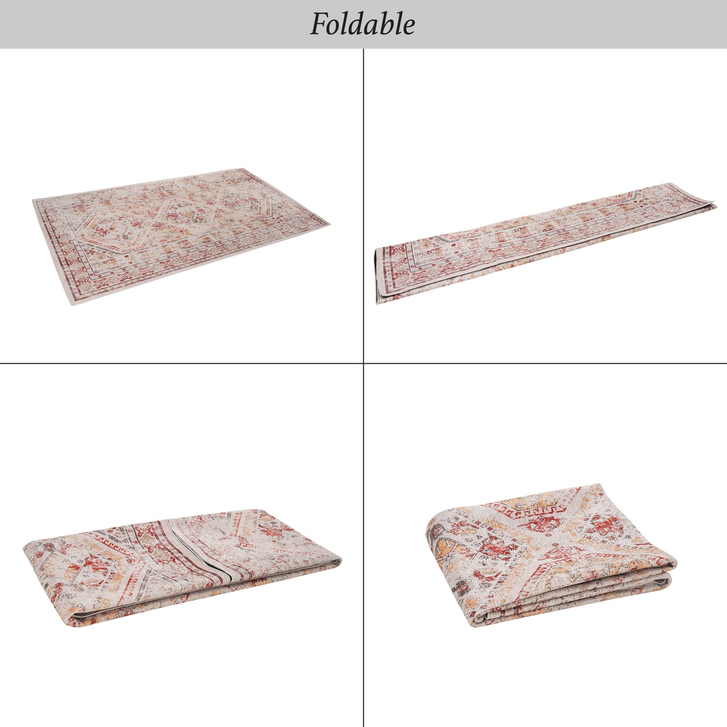 Maval - 2' X 3' Washable Area Rug - Beige