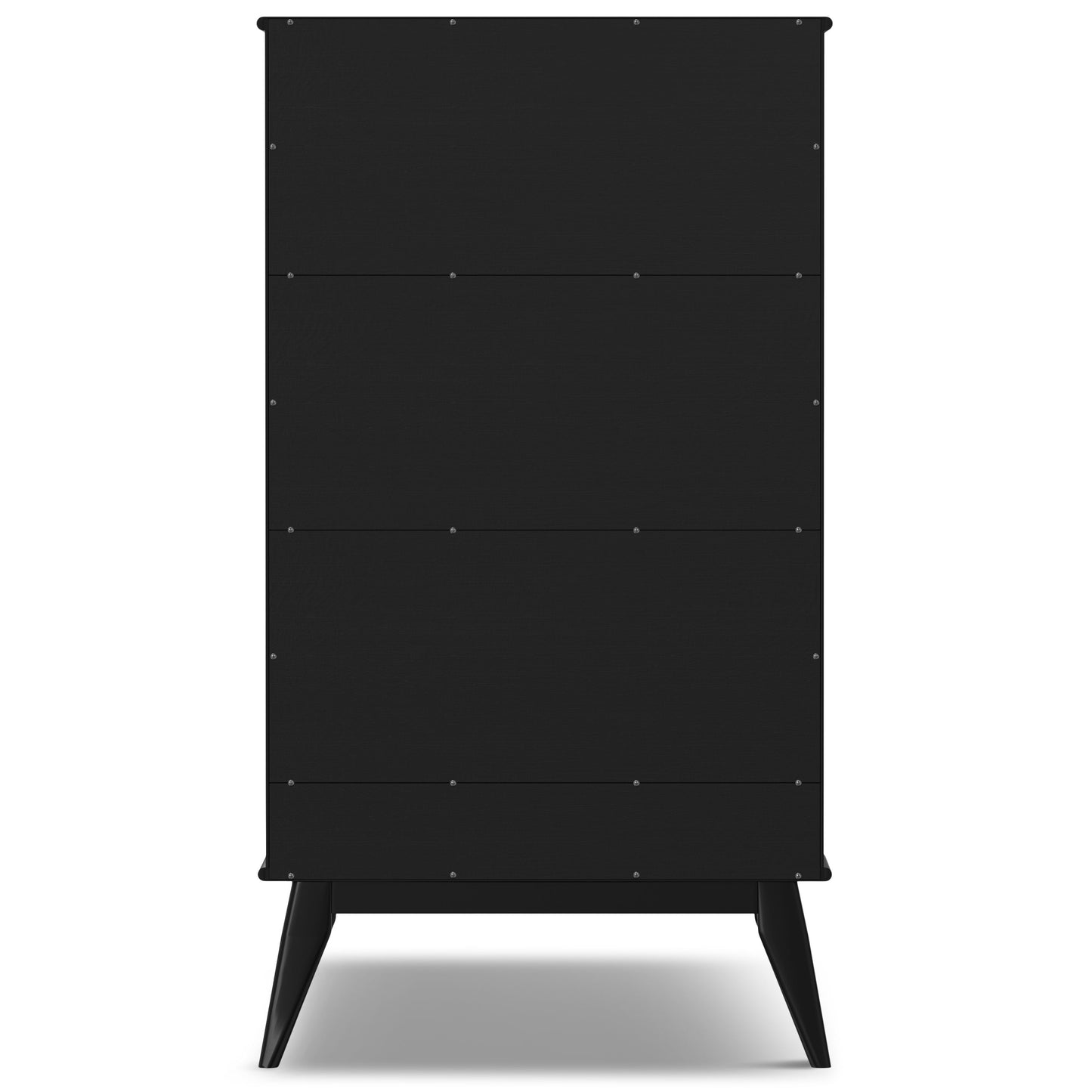Draper - Mid Century Wide Bookcase And Storage Unit - Black