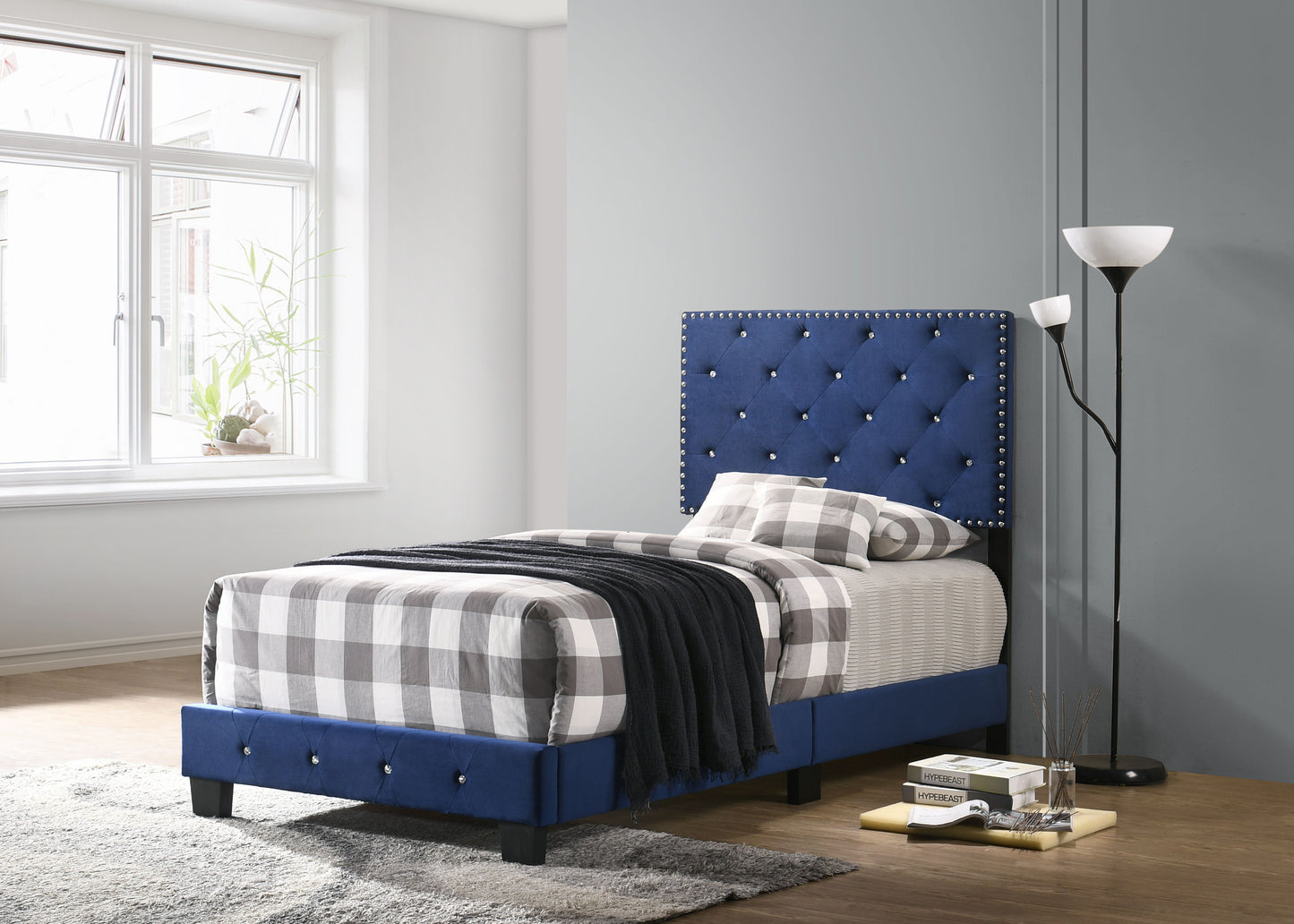 Suffolk - Twin Bed - Navy Blue