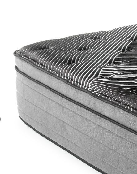 Pure Ice - 15" King Eurotop Ultra Plush Mattress - Black