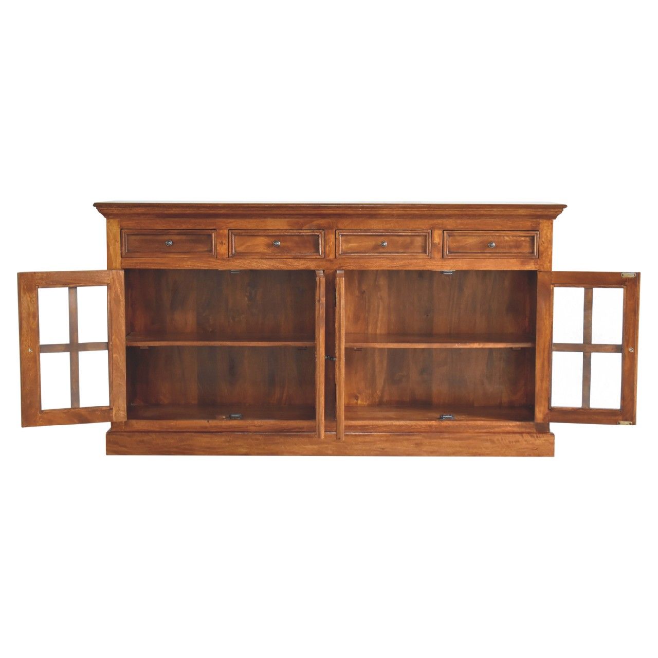 Large Glazed Sideboard - Chestnut