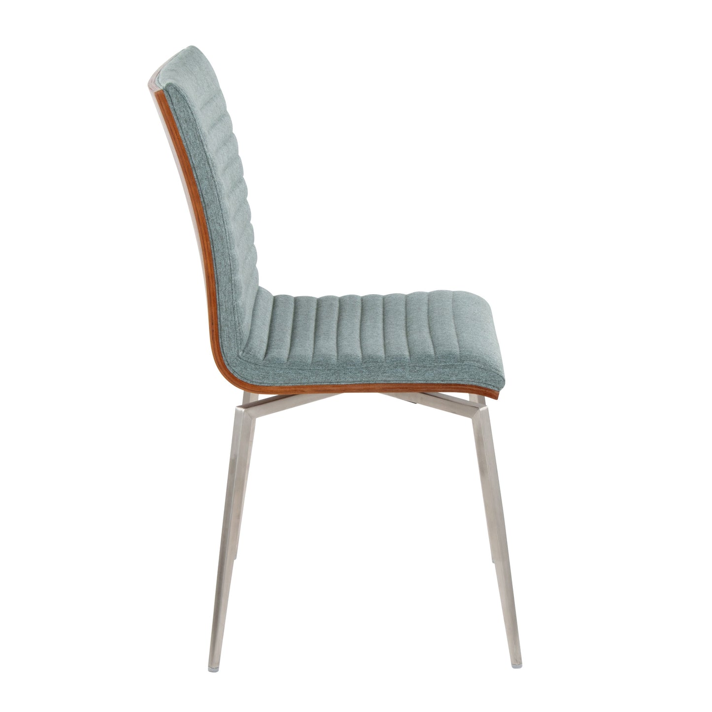 Mason - Contemporary Dining / Chair With Swivel (Set of 2) - Walnut / Green