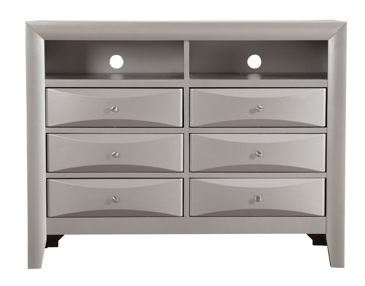Marilla - Media Chest - Silver Champagne