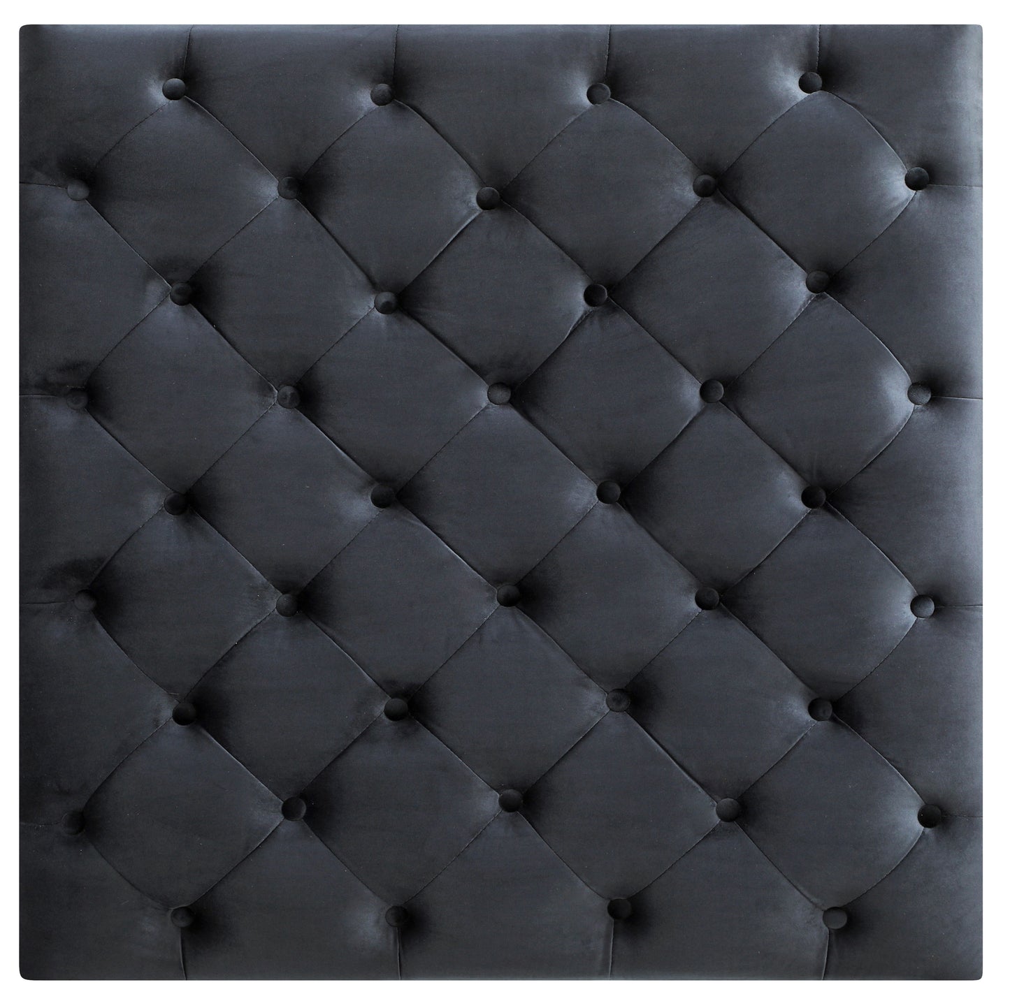 Elegant Traditional Upholstered Ottoman For Living Spaces - Black