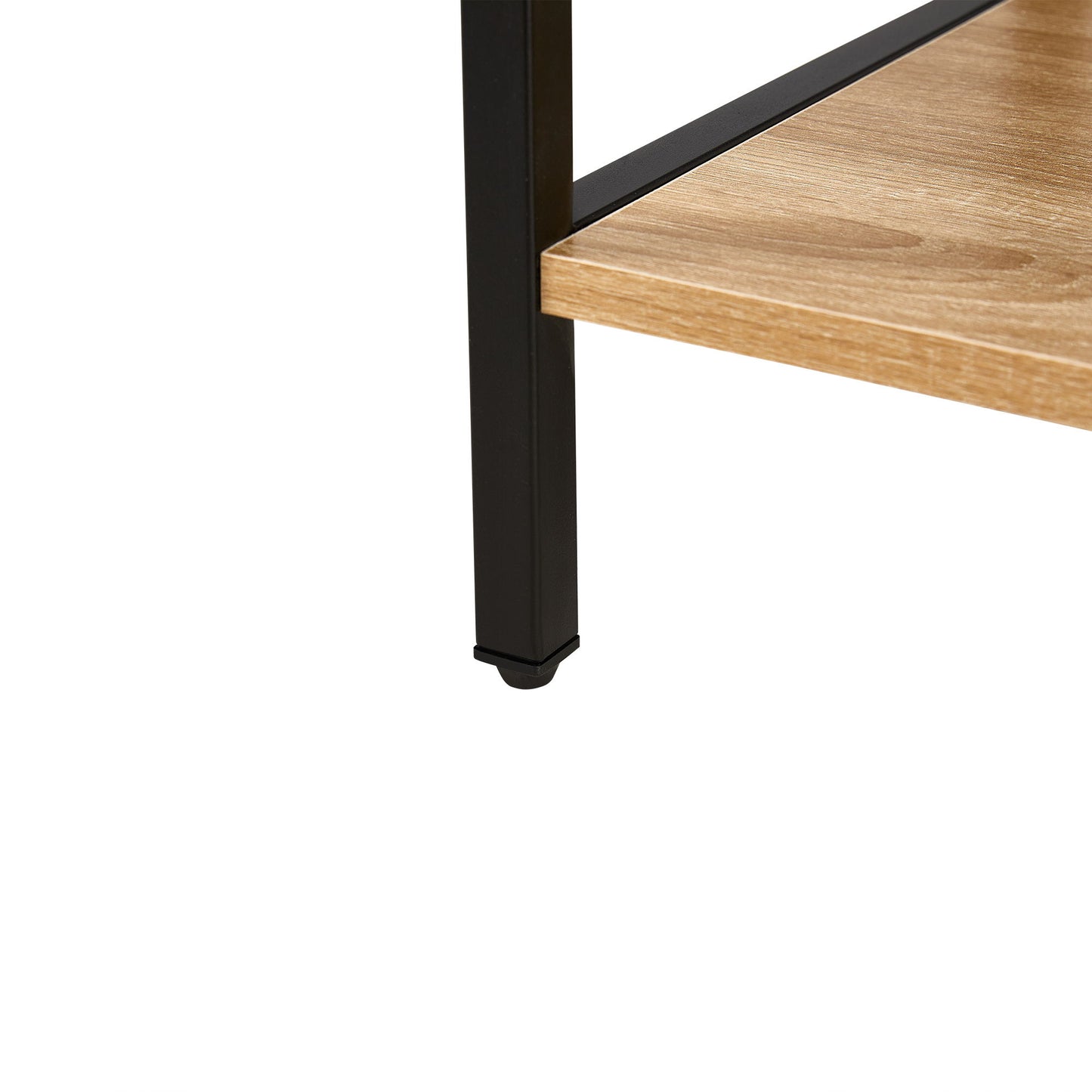 15.74" Rattan End Table With Drawer, Modern Nightstand, Metal Legs, Side Table For Living Room, Bedroom - Natural