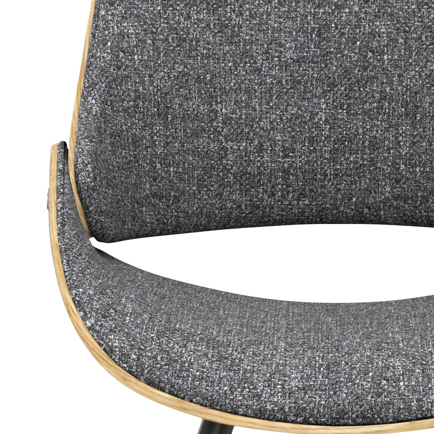 Malden - Bentwood Dining Chair With Wood Back - Gray / Light Brown