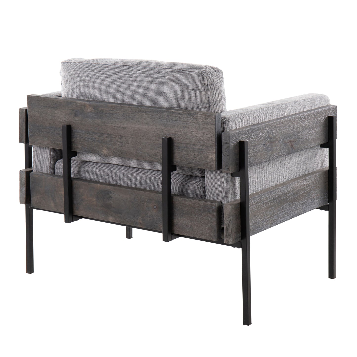 Kari - Farmhouse Chair - Black / Gray / Light Gray
