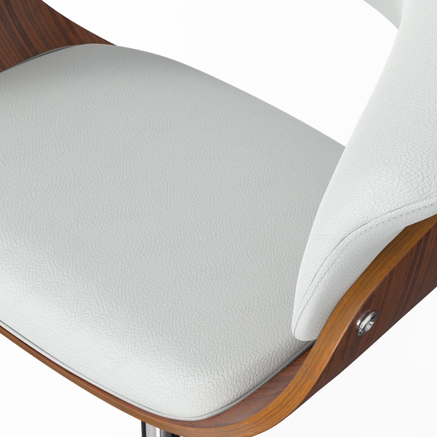Sheldon - Adjustable Swivel Bar Stool - White