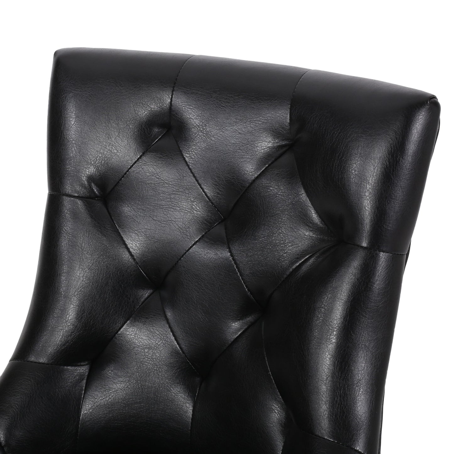 Cheney - Dining Chair (Set of 2) - Contemporary Style With Tufted Diamond Stitching - Black