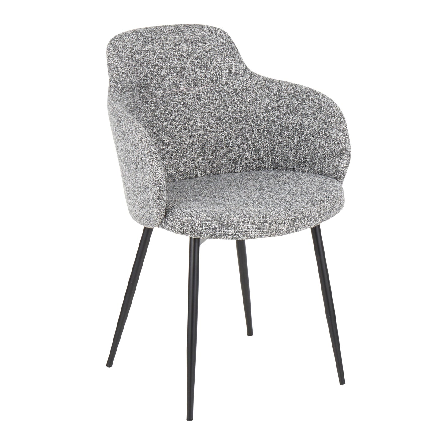 Boyne - Contemporary Chair (Set of 2) - Black / Dark Gray