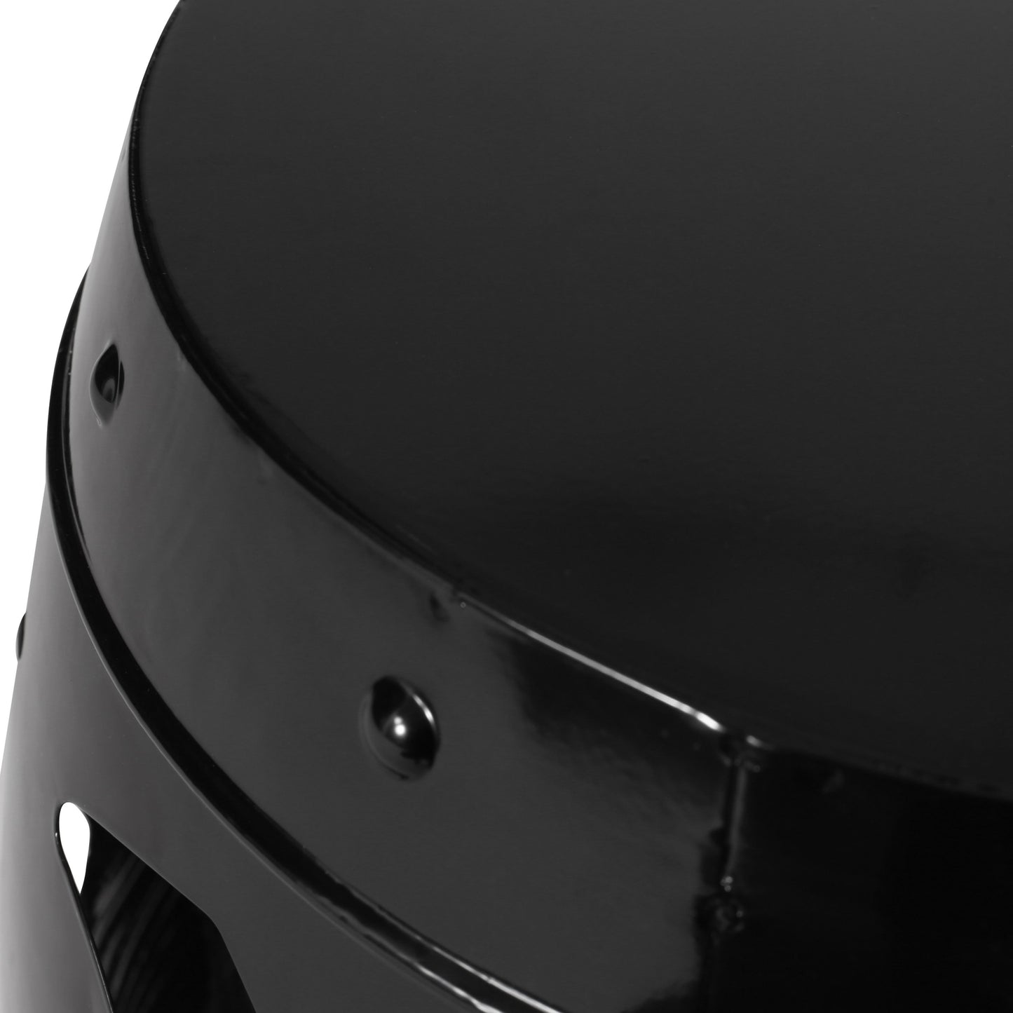 Large Metal End Table - Black