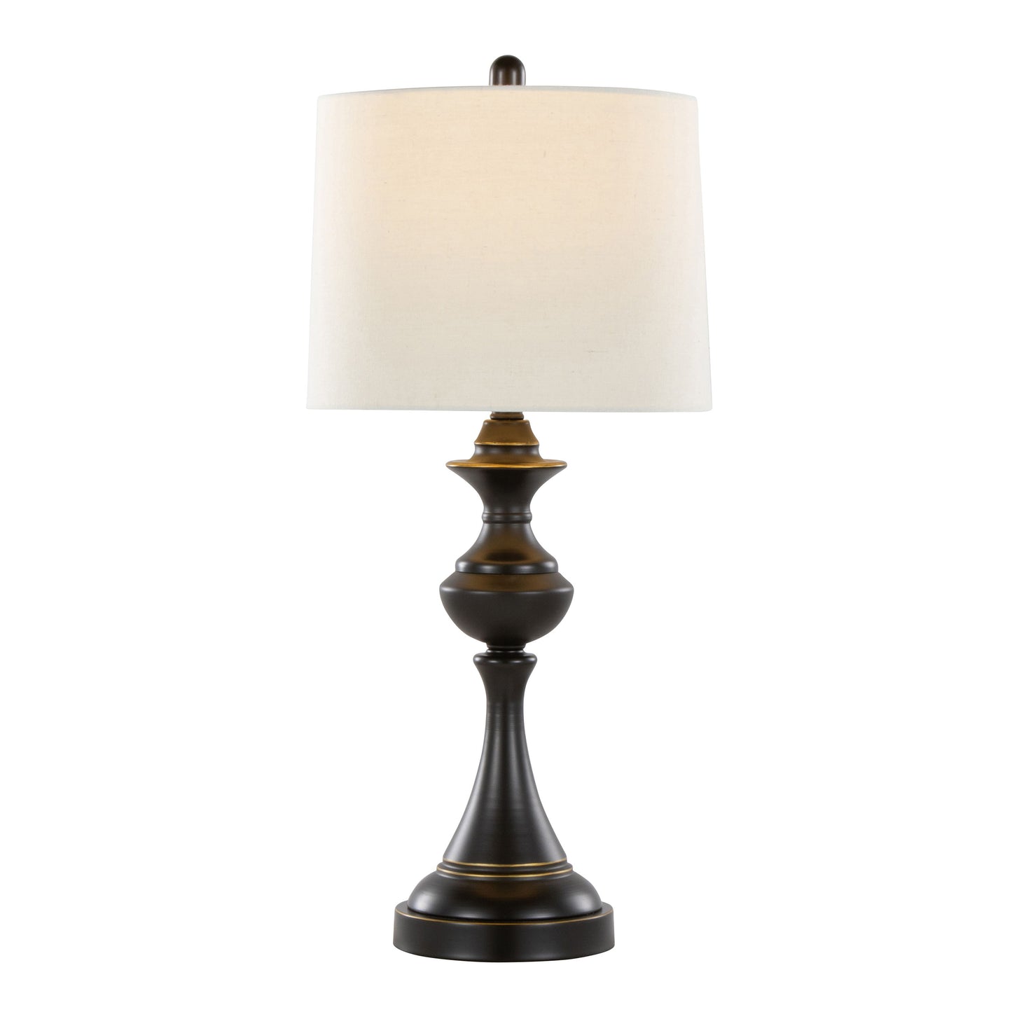 Montgomery - Contemporary Table Lamp (Set of 2) - Oil Rubbed Bronze / Off White
