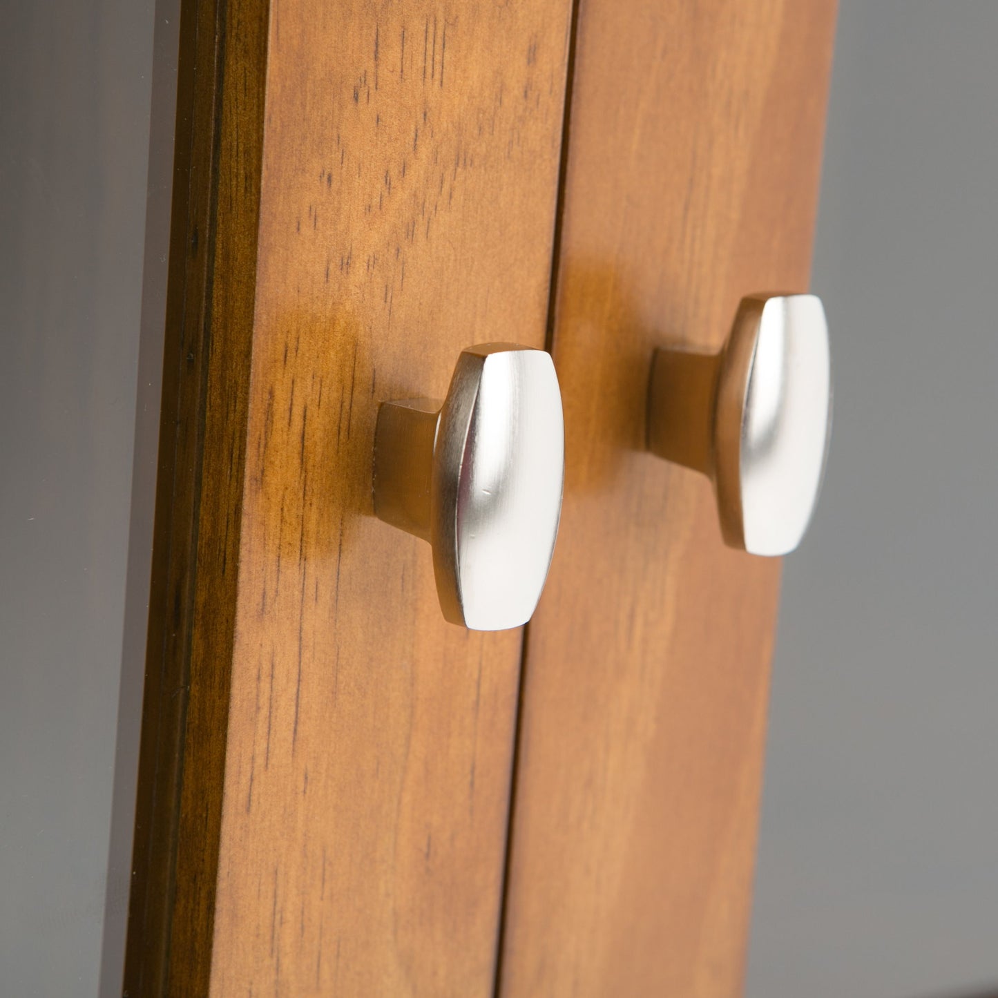 Warm Shaker - Medium Storage Media Cabinet - Light Golden Brown