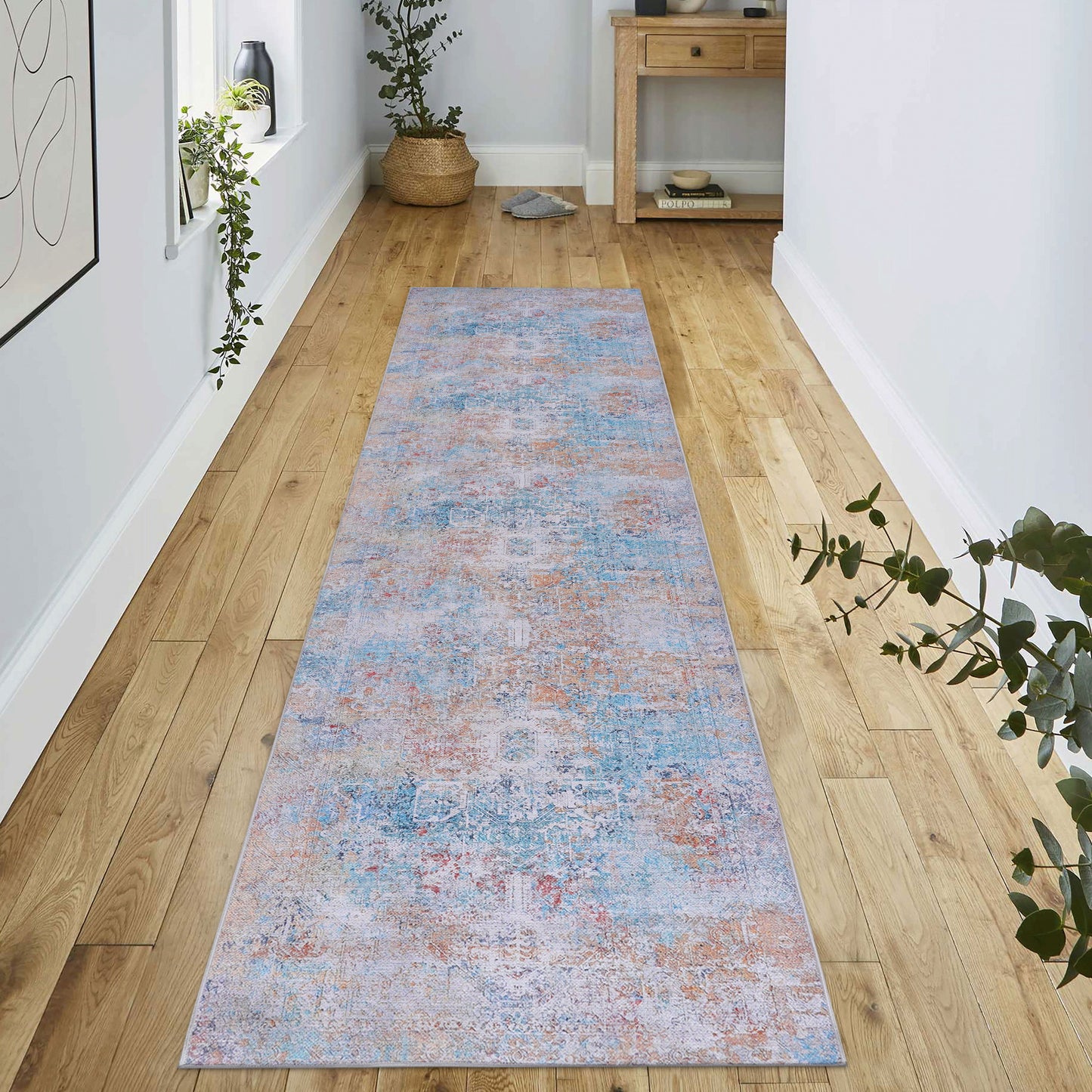 Maval - 2'6'' X 10' Washable Runner Rug - Yellow