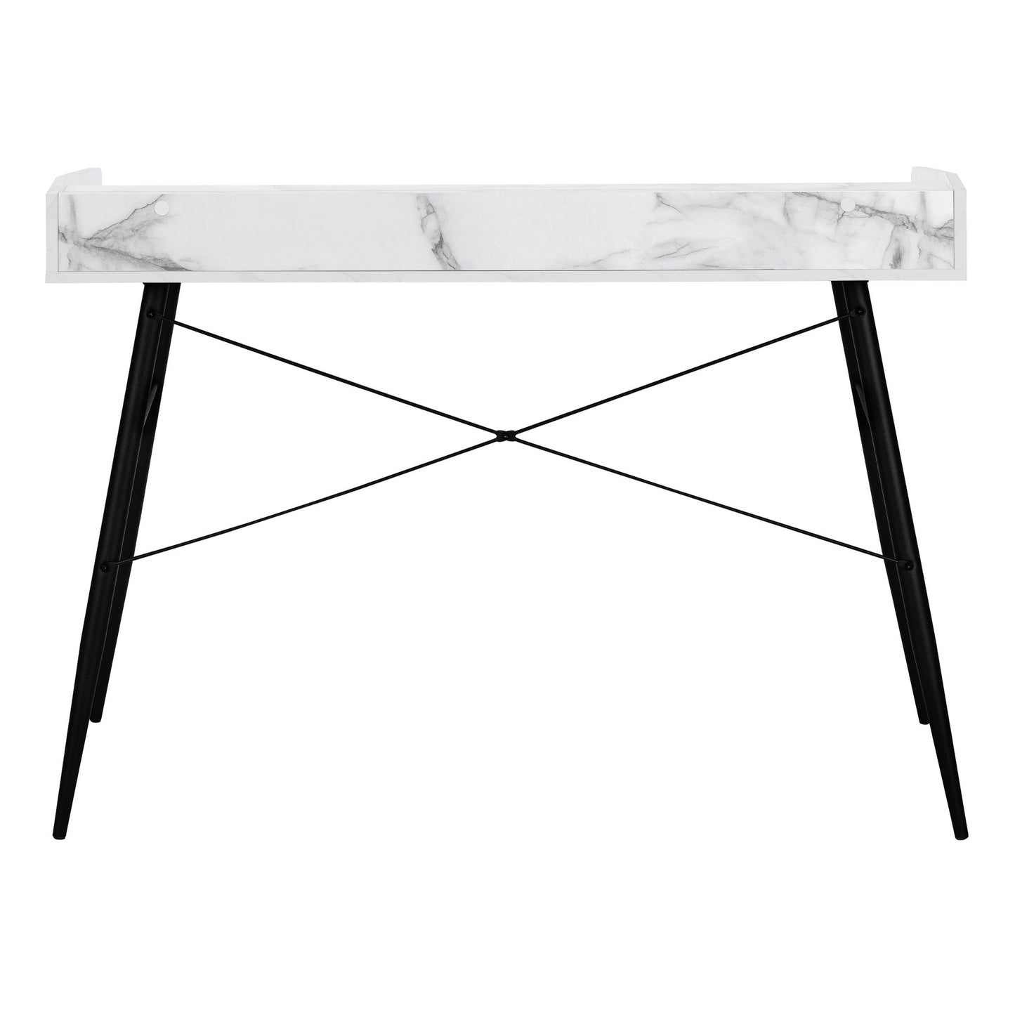 Computer Desk For Home Office, Laptop, Storage Shelves, Versatile Placement - White