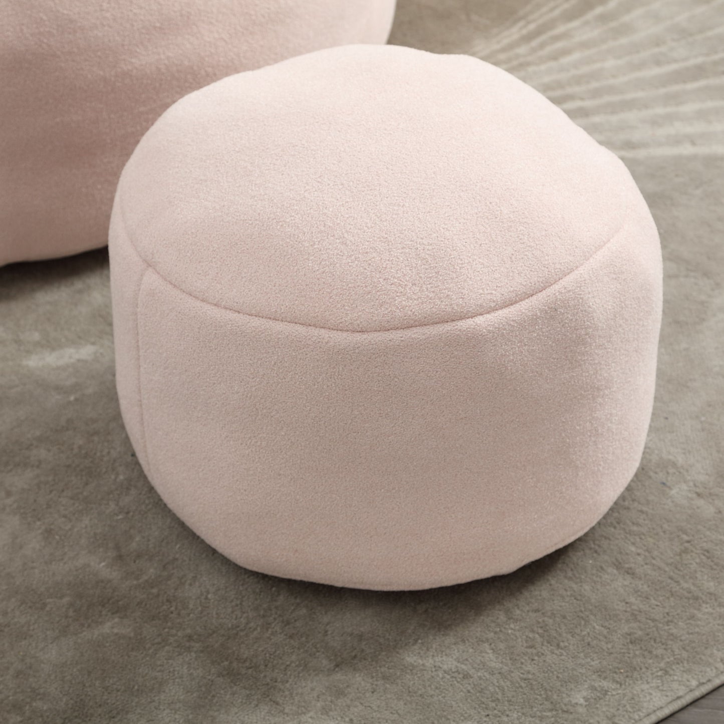 Bedding Bean Bag Sofa Chair High Pressure Foam Bean Bag Chair Adult Material With Padded Foam Padding Compressed Bean Bag With Footrest - Pink
