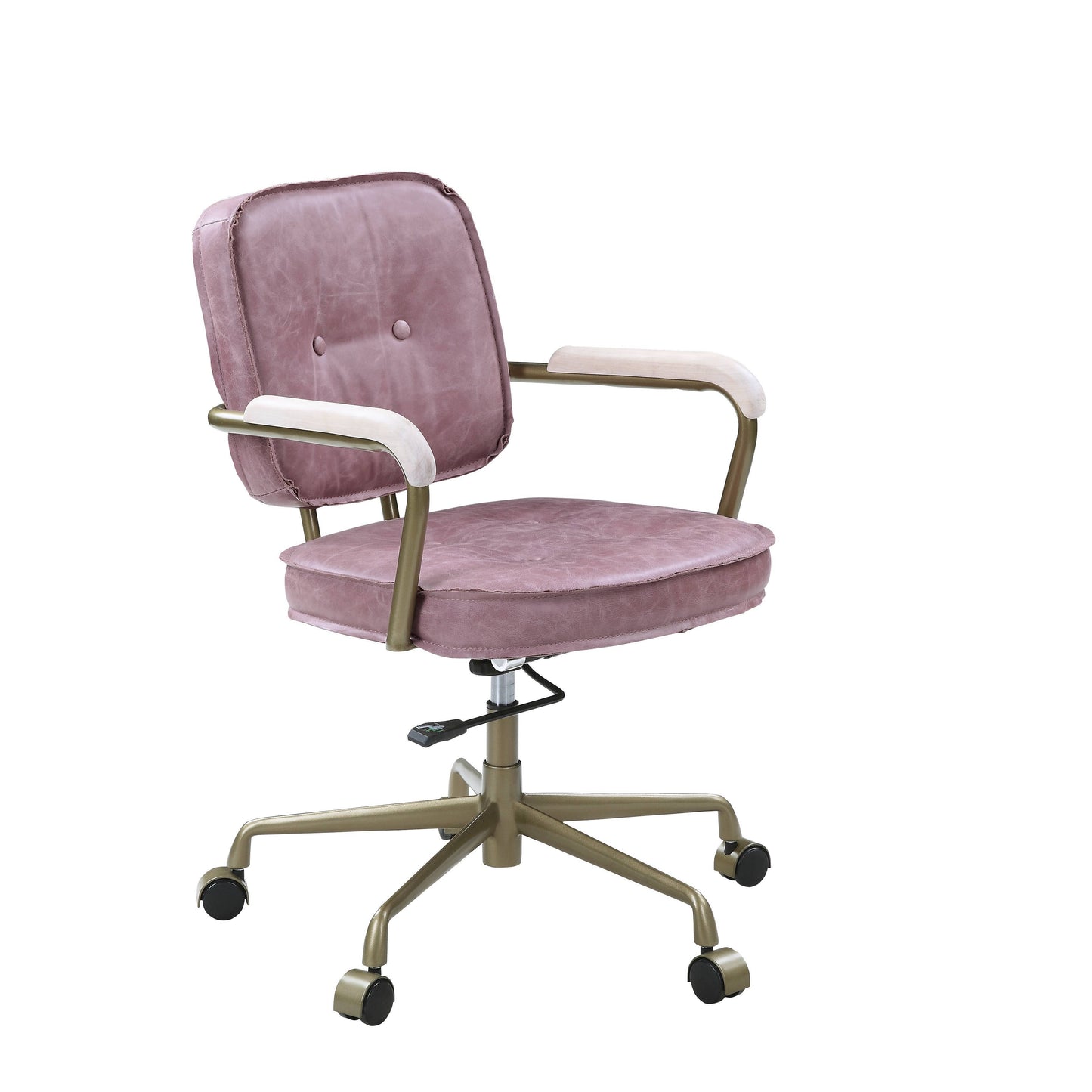 Siecross - Top Grain Leather Office Chair - Pink