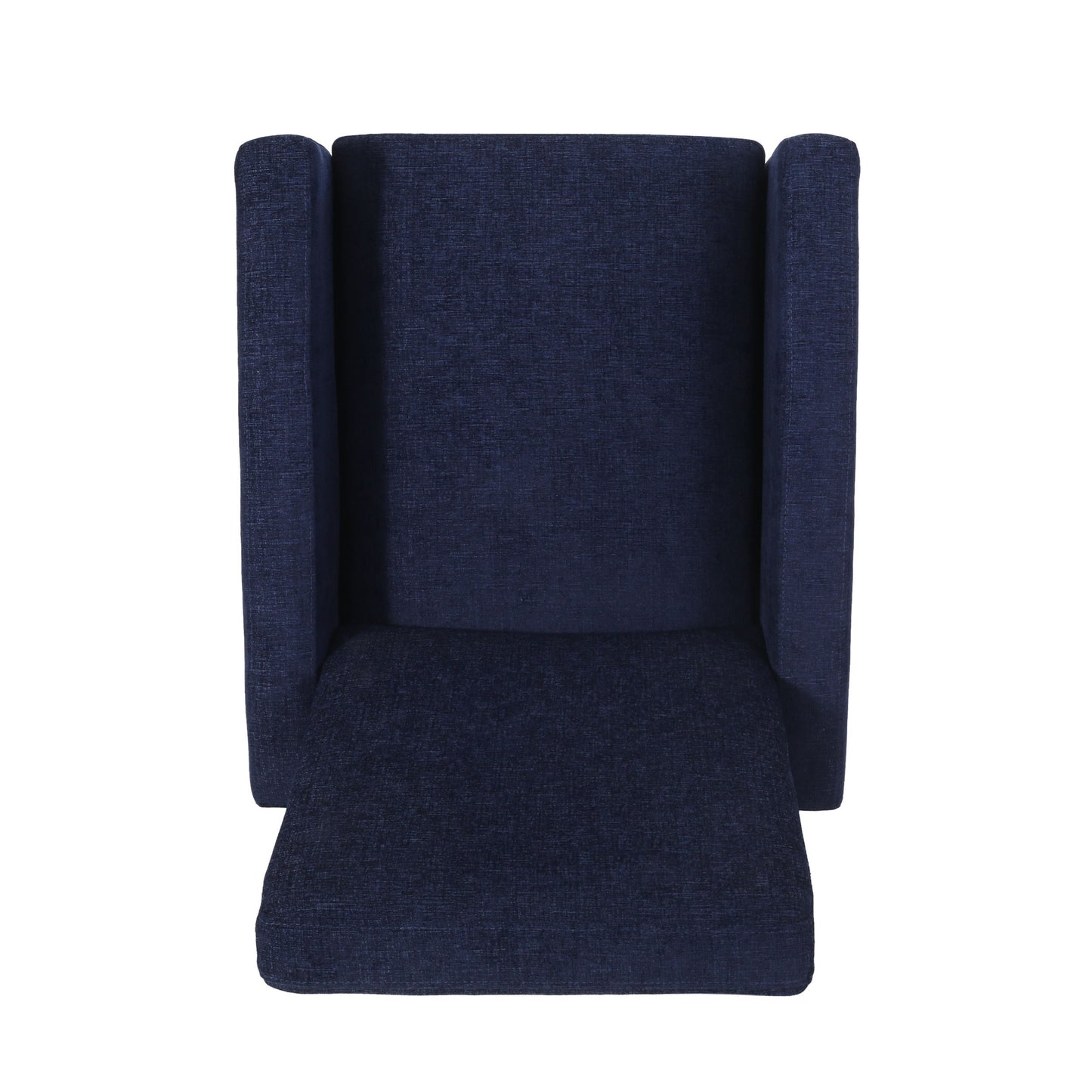 Wide Hand Manual Club Recliner - Navy Blue