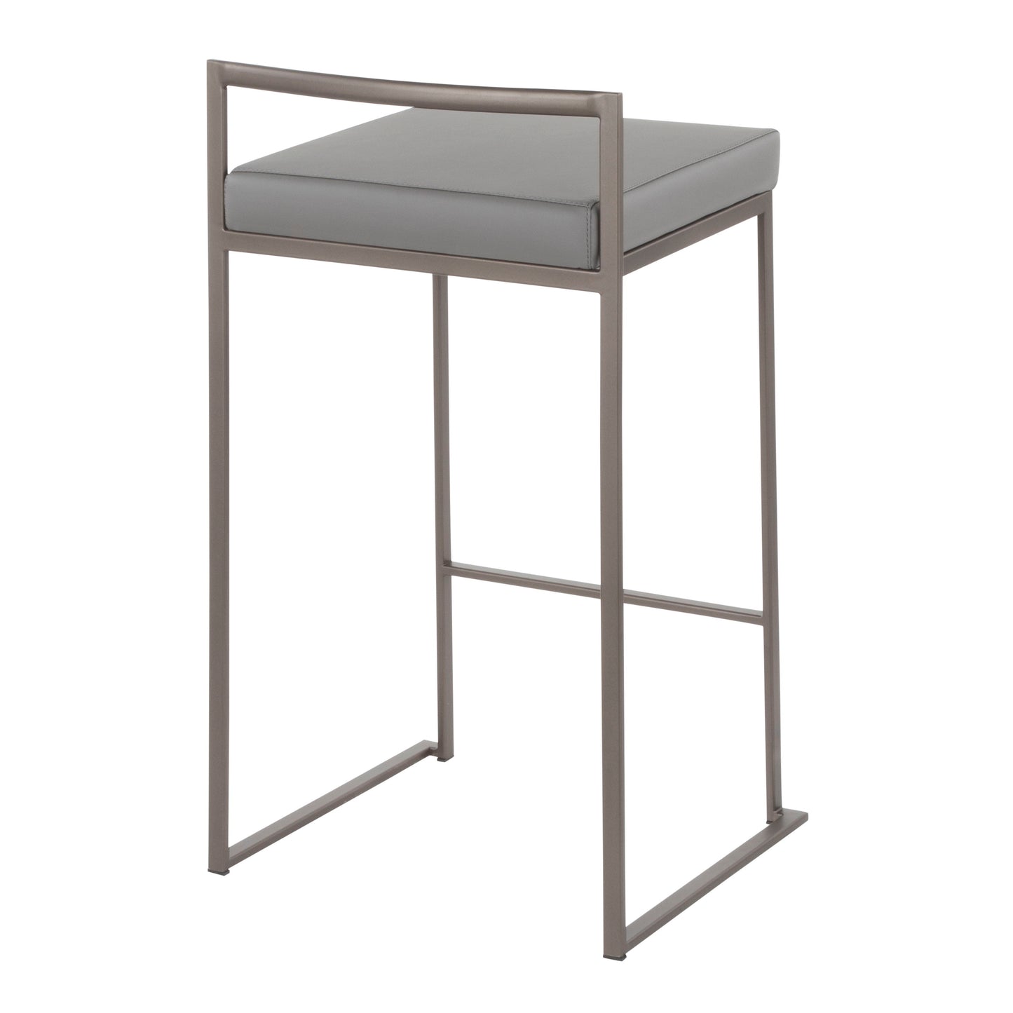 Fuji - Industrial Stackable Counter Stool (Set of 2) - Gray