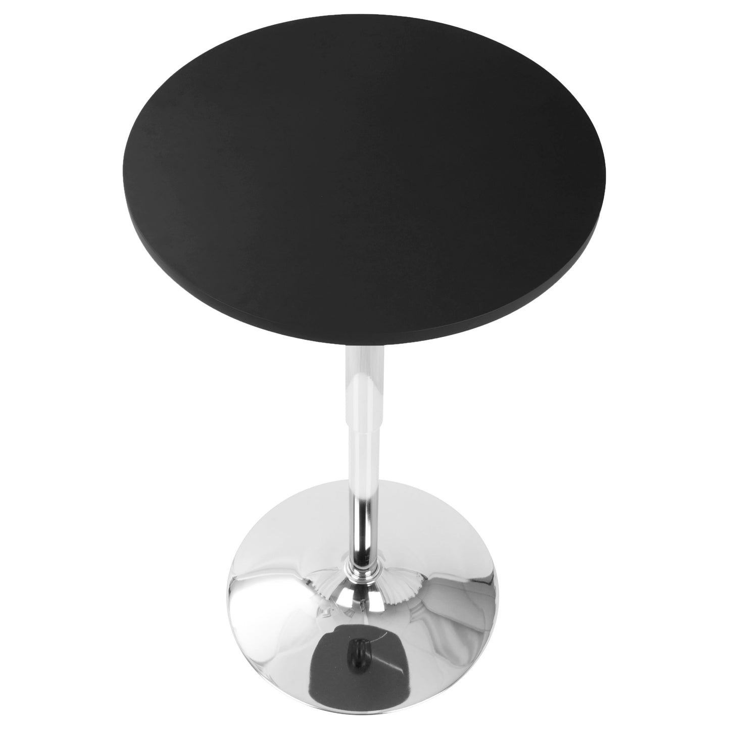 Adjustable Contemporary Bar Table - Black