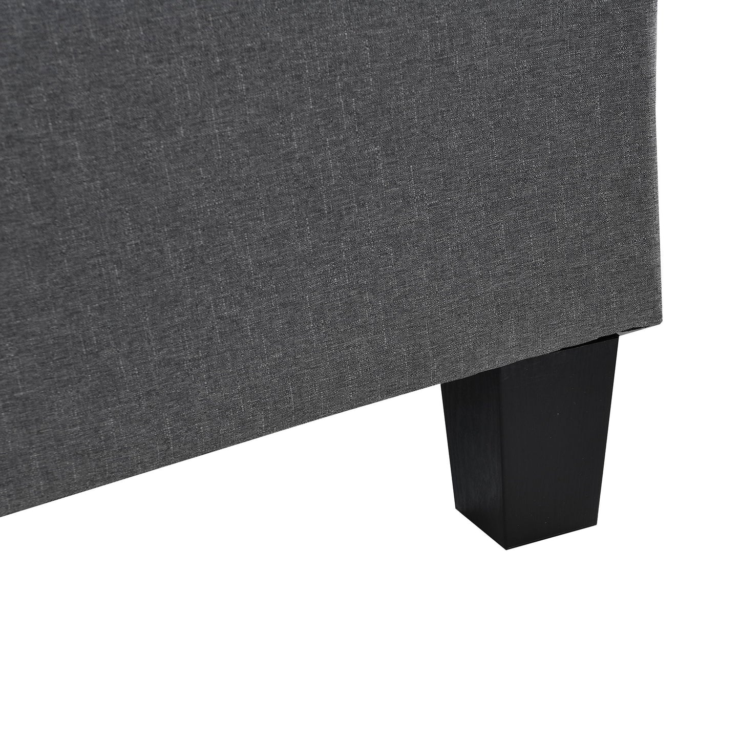 Sectional Sofa Set For Living Room With L Shape Chaise Lounge, Cup Holder And Left Or Right Hand Chaise Modern 4 Seat - Gray