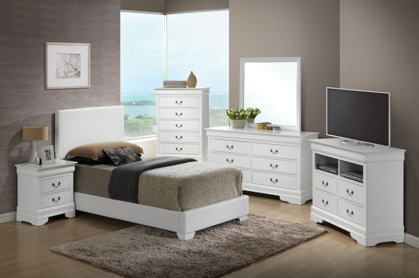 Twin Bed For All Ages Charming - White