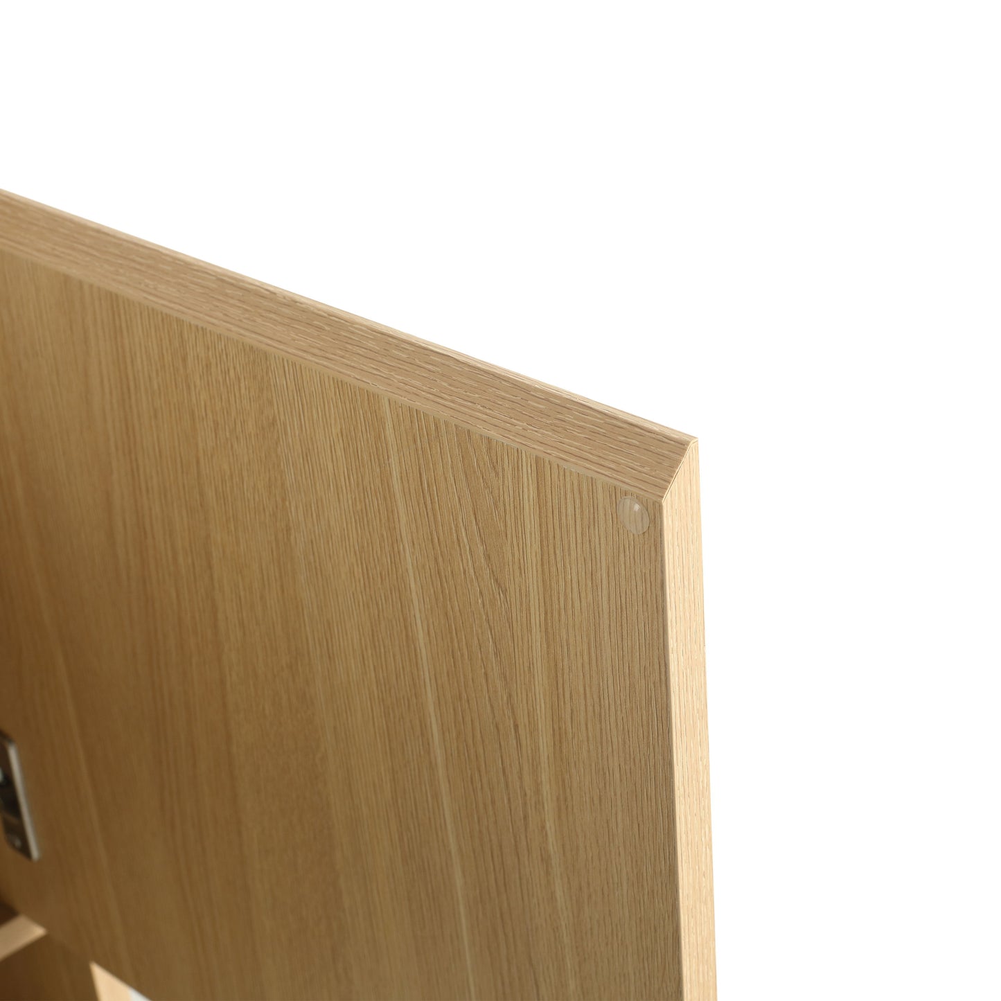 Modern Bathroom Vanity Combo With Single Resin Sink And Storage Cabinet, Multilayer Solid Wood - Oak