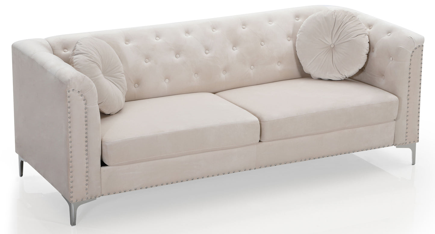 Elegant Contemporary Sofa - Ivory