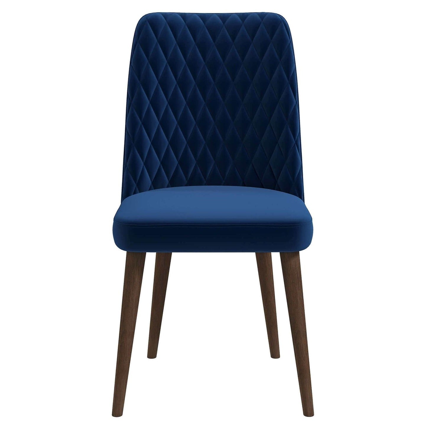 Katie - Mid-Century Modern Velvet Dining Chair (Set of 2) - Blue