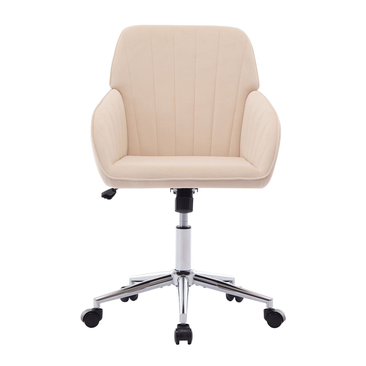 Adjustable Office Chair, Home Bedroom, Ergonomic Swivel Chair, Backrest Seat, Comfortable For Long Sitting - Khaki