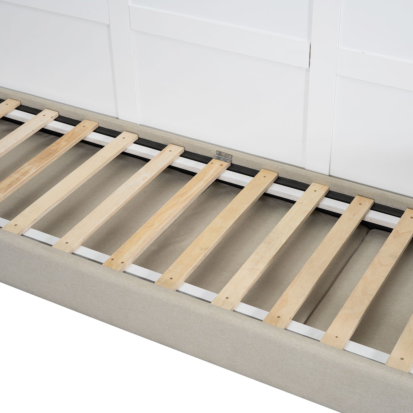 Queen Size Murphy Wall Bed With Sofa - White