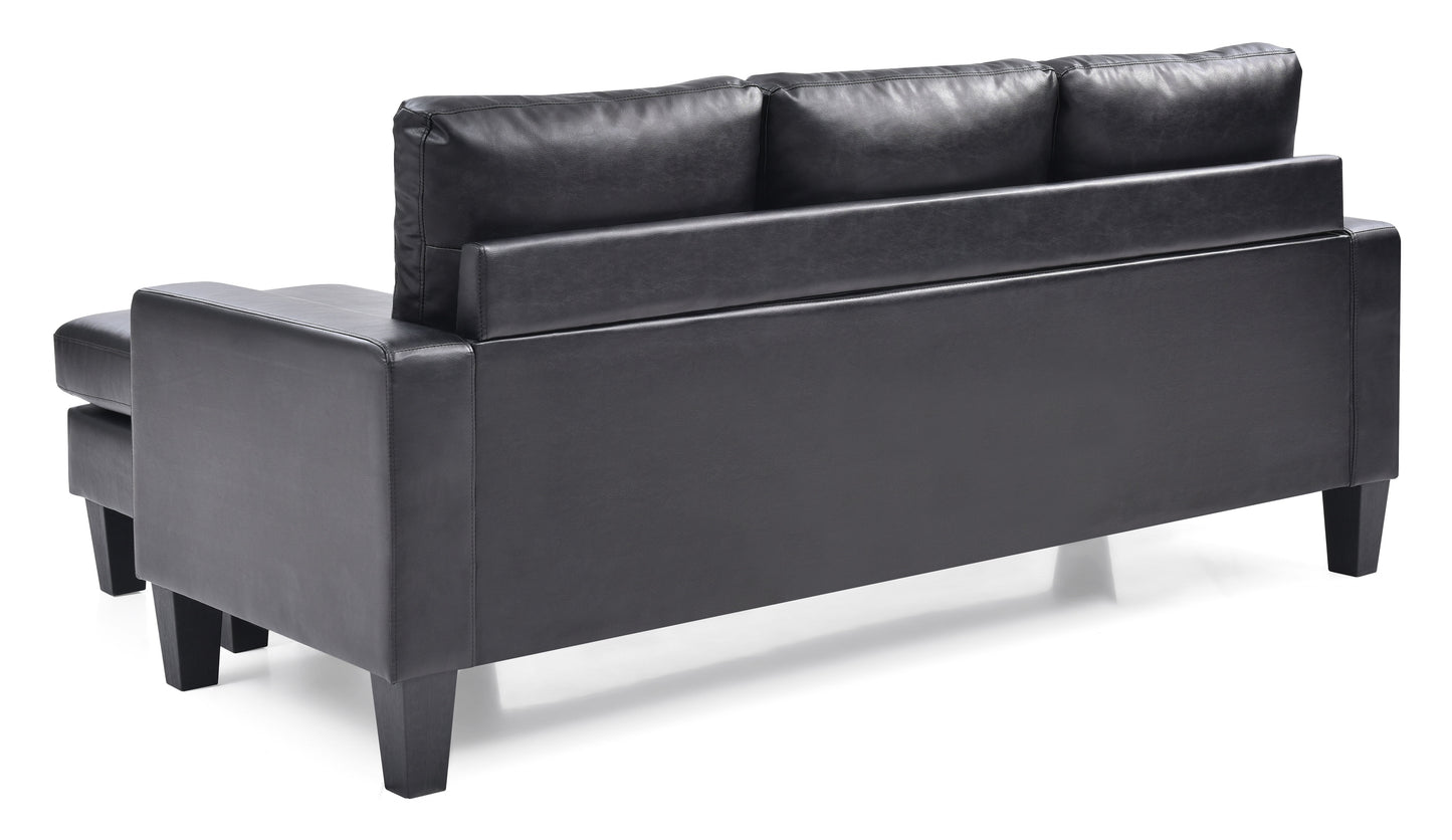 Jenna - Sofa Chaise - Black