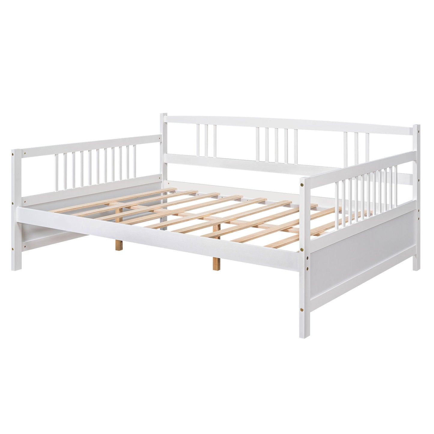 Full Size Daybed With Support Legs - White