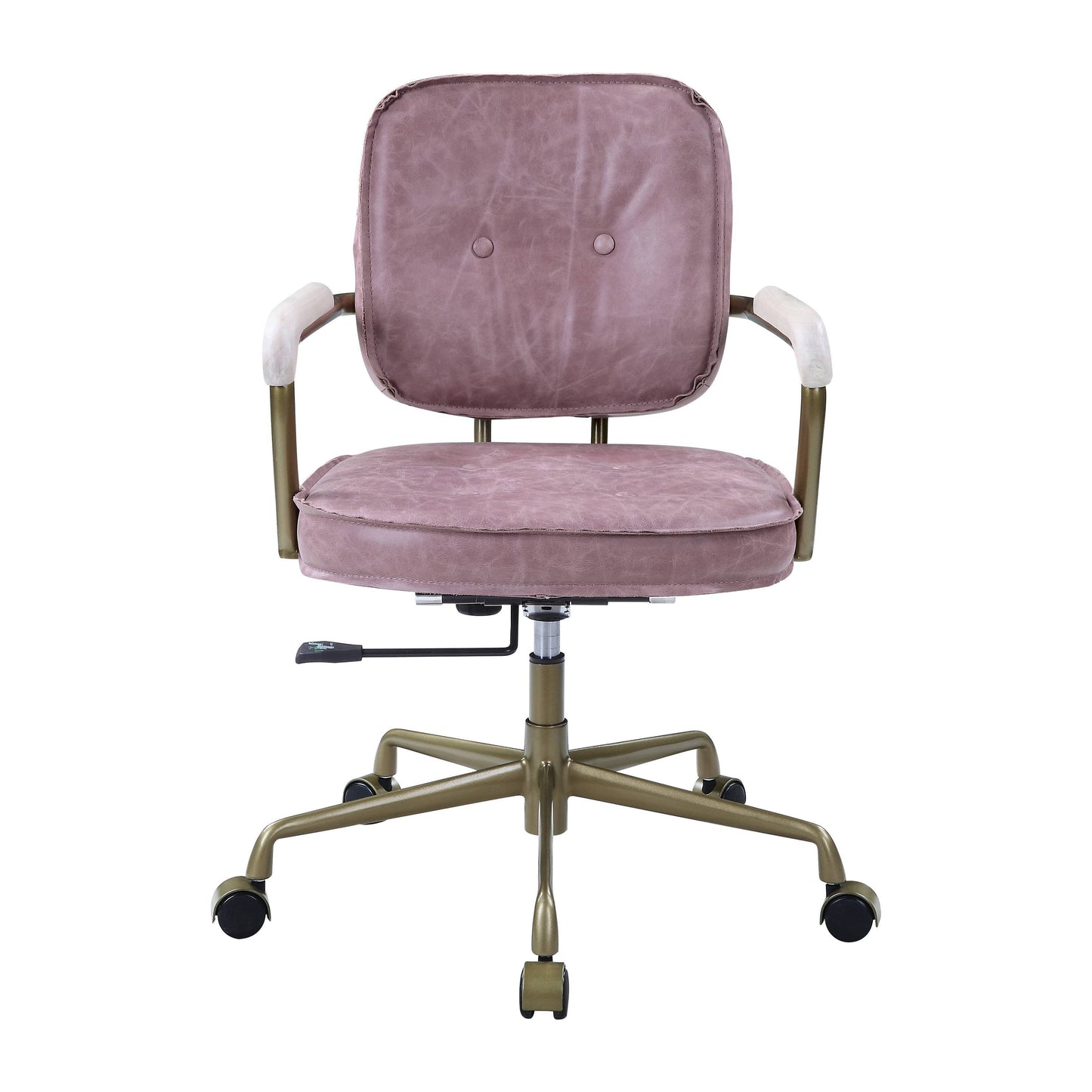 Siecross - Top Grain Leather Office Chair - Pink