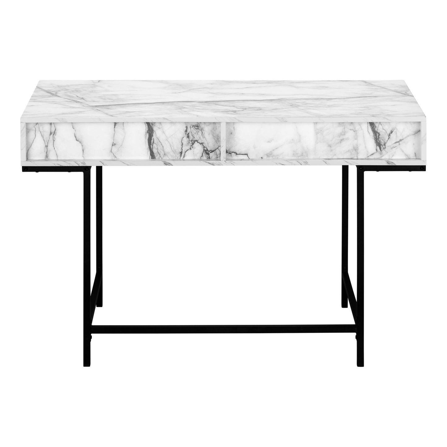 Computer Desk For Home Office, Laptop, Storage Drawers, Elegant Design - White