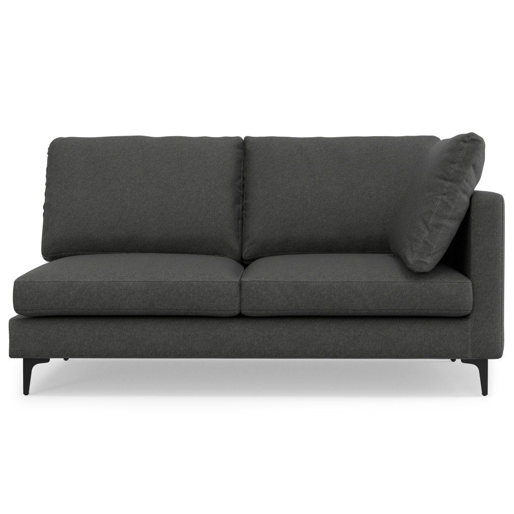 Ava - Mid Century Corner Sectional Sofa - Gray